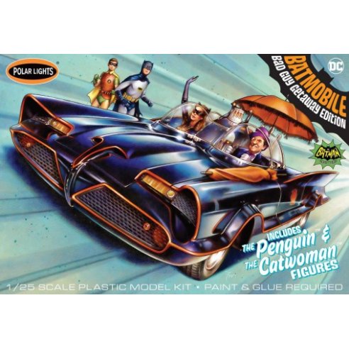 POLAR LIGHT 1/25 1966 Batmobile w/Catw