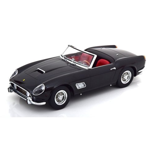 KK-Scale FERRARI 250 GT CALIFORNIA SPYDER BLACK &amp; SILVER 1960 WITH REMOVABLE HARDTOP 1/18