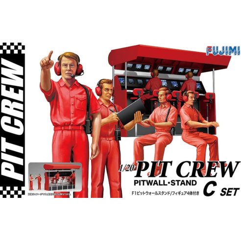 FUJIMI 116587 1:20 GT-25 Pit Crew Pitwall Stand C Set