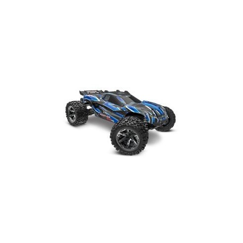 Traxxas 1/10 Rustler 4WD VXL-3S Extreme HD TSM TQi Stadium Truck - Blu