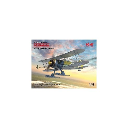 ICM 1/32 J-8 Gladiator, WWII Swedish Fighter