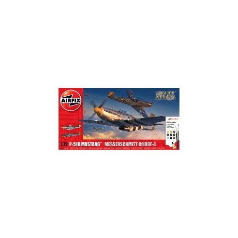 AirFix 1/72 P-51D Mustang vs Messerschmitt Bf109F-4 Dogfight Double Gift Set