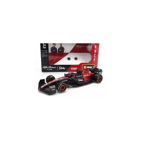 Burago 1/43 Alfa Romeo F1 C43 Team Stake #77 Season 2023 V.Bottas