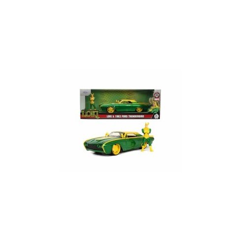 JADA Marvel Loki Ford Thunderbird 1963 in scala 1:24 die-cast con personaggio