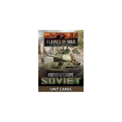 XXX Flames of War - Fortress Europe: Soviet Unit Cards