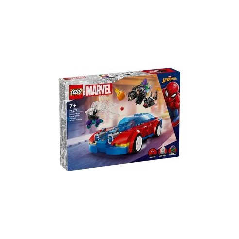 lego Super Heroes Marvel Spiderman - Auto da corsa di Spider-Man e Venom Goblin