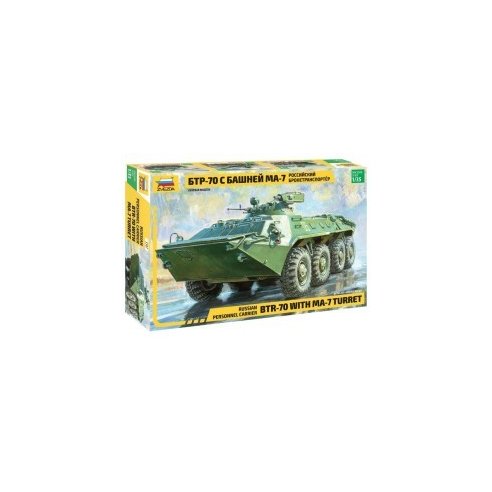 Zvezda 1/35 Russian Personnel Carrier BTR-70 with MA-7 Turret