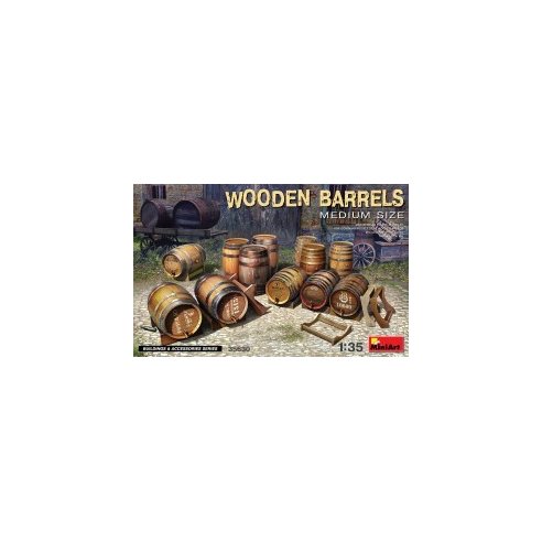 MINI ART 1/35 Wooden Barrels. Medium Size