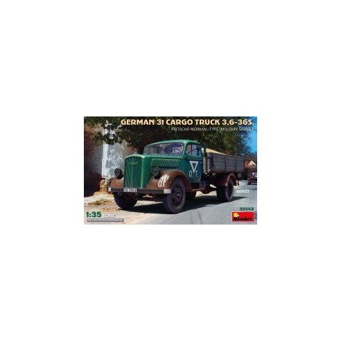 MINI ART 1/35 German 3t Cargo Truck 3,6-36S. Pritsche-Normal-Type. Military Service