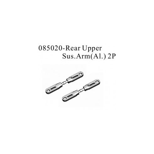 RADIOKONTROL RK Rear upper susp. arms aluminium (2 pc)