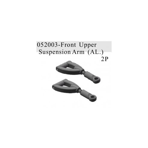 RADIOKONTROL RK Front Upper Suspension Arm aluminum (2 pc)