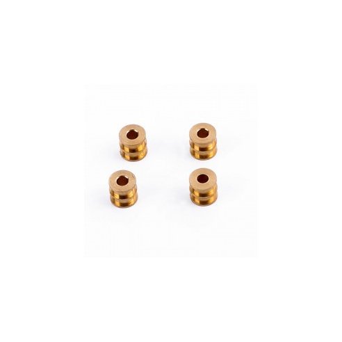 SLOT RACING COMPANY 4x Double flanged Brass bushing