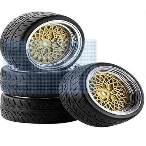 Carson 500900551 SET GOMME CERCHI 1/10 GOLD