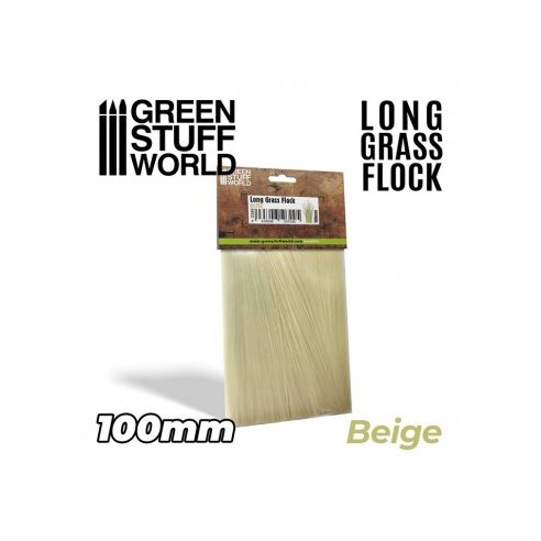 GSW3349 LONG GRASS FLOCK 100MM - COLOR BEIGE