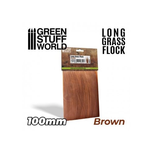 GSW3351 LONG GRASS FLOCK 100MM - COLOR BROWN