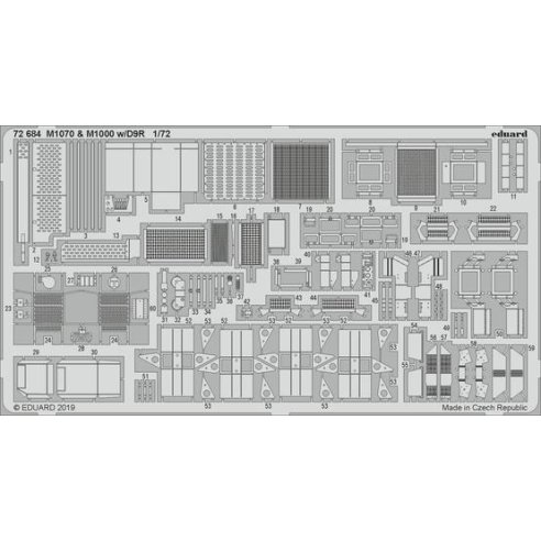 EDUARD MODEL 72684  M1070 & M1000 w/ D9R 1/72