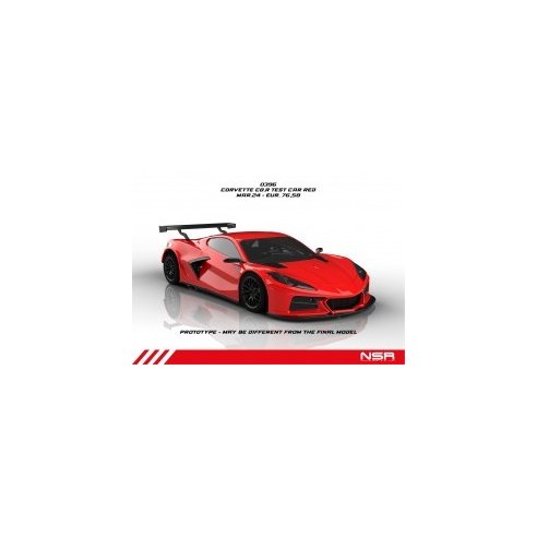 NSR Corvette C8-R - Test Car Red - AW King 21 EVO3