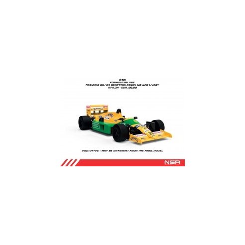 NSR FORMULA 86/89 BENETTON CAMEL MB #20 LIVERY IL KING 21 EVO3