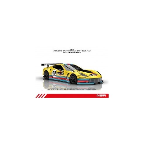 NSR Corvette C7.R - #2 Martini Livery Yellow - AW King 21 EVO3