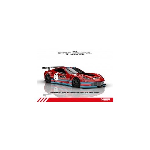 NSR Corvette C7.R - #1 Martini Livery Red - AW King 21 EVO3