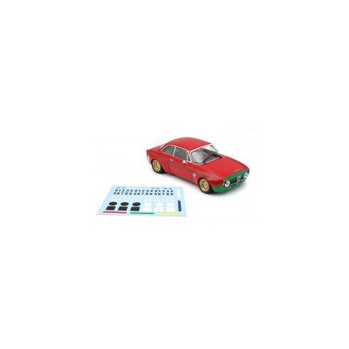 BRM MODEL CARS ALFA GTA - ALFA EDITION RED/GREEN - assembled with aluminum chassis - front CAMBER system-