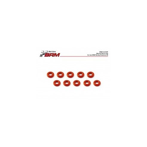 BRM MODEL CARS RED Silicone O-rings set for new BRM racing chassis (x10)