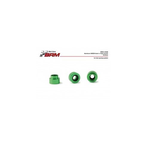 BRM MODEL CARS Aluminum GREEN black O-ring mounts h3.5mm for fast opening system (x3)