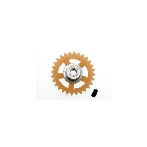 Scaleauto Nylon AW-2 Gear 28th. For 3/32" Axle M50. diam. 16,75mm -yellow- NSR