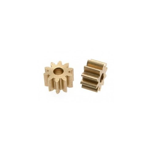 Scaleauto Brass Pinion 10 Tooth M50 for 2mm. motor axle. diam. 6.35mm