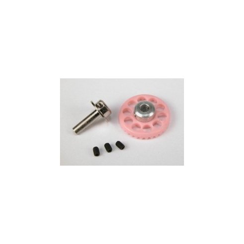 Scaleauto Nylon crown Gear 32th. M50 with 2xM2 screws for 3mm. Axle -pink-