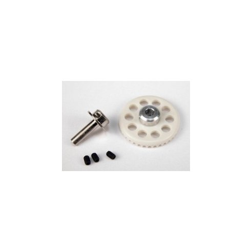 Scaleauto Nylon crown Gear 38th. M50 with 2xM2 screws for 3mm. Axle -white-