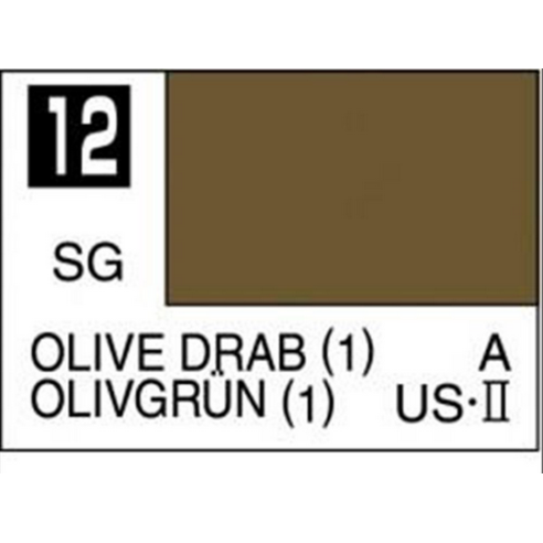 MR. COLOR GSC012 MR. COLOR (LACCA), OLIVE DRAB (1) 10ml