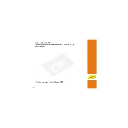 Slot.it Alettone in Lexan per Chaparral 2E (2x)