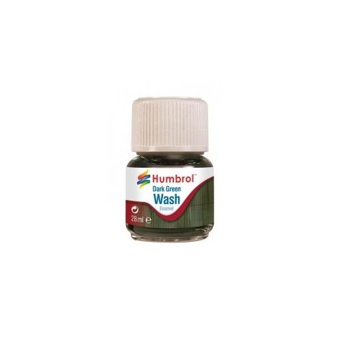 Humbrol 28ml Enamel Wash - Dark Green