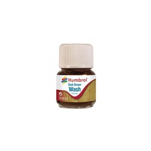 Humbrol 28ml Enamel Wash - Dark Brown