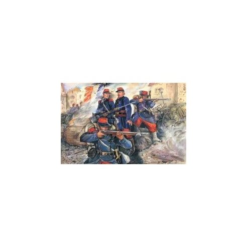 ICM 1/35 French Line Infantry (1870-1871) (4 figures - 1 officer, 3 soldiers)