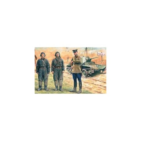 ICM 1/35 Soviet Tank Crew (1939-1942) (3 figures - 1 officer, 2 tankmen)