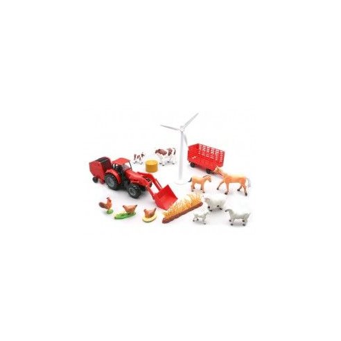 New Ray 1/32 Farm Tractor Playset [With Sound]