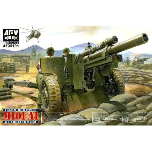 AFV CLUB 1/35 105mm Howitzer M101 A1 Carriage M2 A2