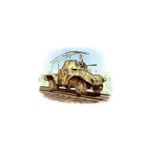 ICM 1/35 Panzerspahwagen P 204 (f) Railway, WWII German Armoured Vehicle