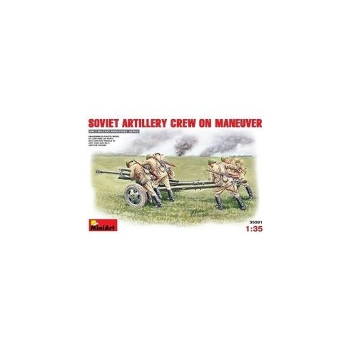 MINI ART 1/35 Soviet Artillery Crew on Maneuver