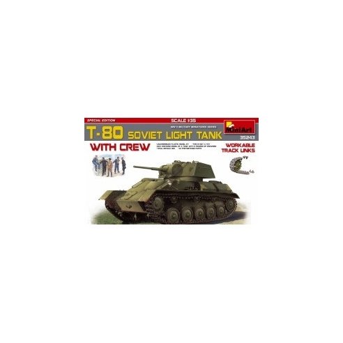 MINI ART 1/35 T-80 Soviet Light Tank w/Crew.Special Edition