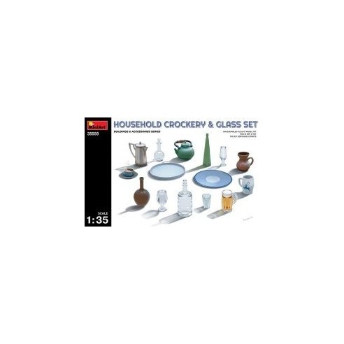 MINI ART 1/35 Household Crockery & Glass Set