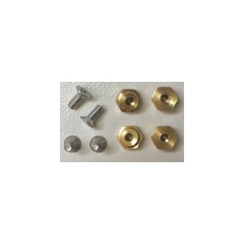 REVOSLOT Brass "nut" STANDARD (x4) + screws