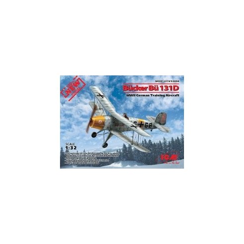 ICM 1/32 Bucker Bu 131D, WWII German Training Aircraft (100% new molds)