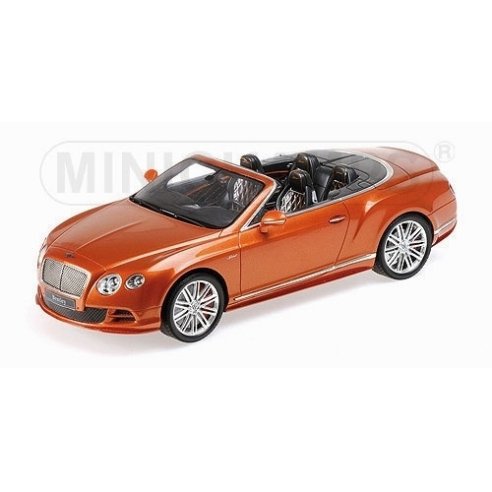 Minichamps BENTLEY CONTINENTAL GT SPEED CONVERTIBLE 2015 ORANGE 1/18