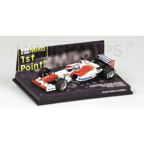 Minichamps TOYOTA TF102 1ST POINT M. SALO AUSTRALIAN GP 2002 1/43