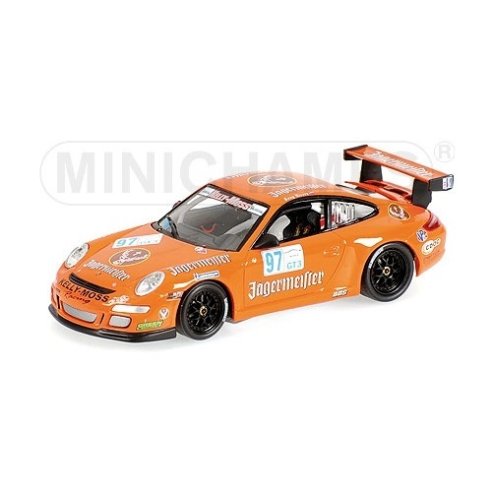 Minichamps PORSCHE 911 GT3 JAGERMEISTER IMSA CHALLENGE SEBRING 2008 RIVERA 1/43