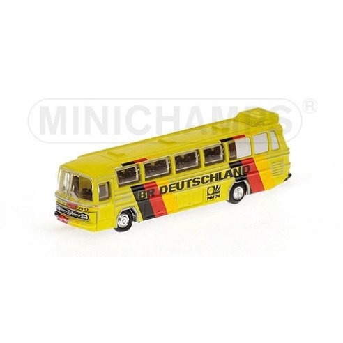 Minichamps BUS MERCEDES BENZ O302 CAMPIONATO MONDIALE DI CALCIO 1974 BR DEUTSCHLAND 1/160