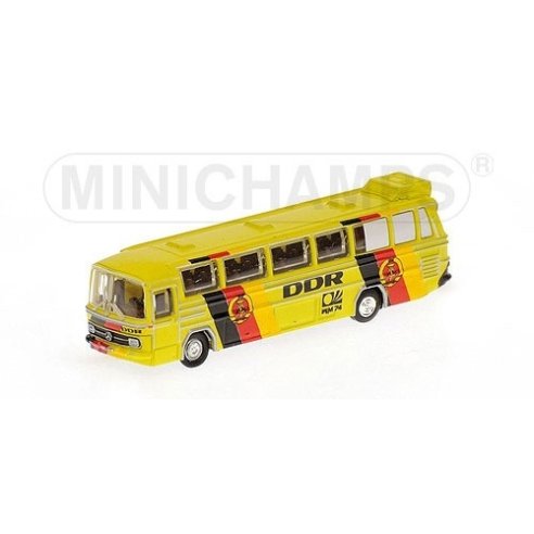 Minichamps BUS MERCEDES BENZ O302 CAMPIONATO MONDIALE DI CALCIO 1974 DDR DEUTSCHLAND 1/160